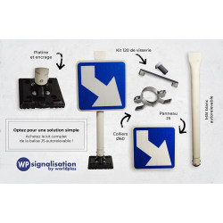 Balisage J5 autorelevable kit complet | Guide pratique du kit | Rond point, îlot et route étroite