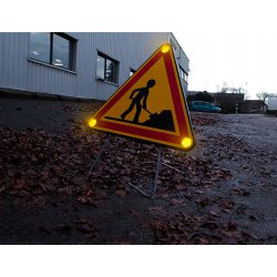 Panneau triflash AK5 leds I Panneau temporaire lumineux | WP Signalisation