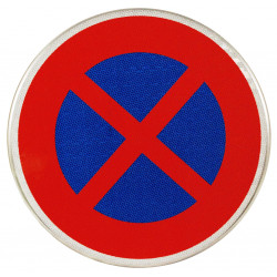 Face du panneau B6d arrêt et stationnement interdits I Panneau de stationnement I WP Signalisation