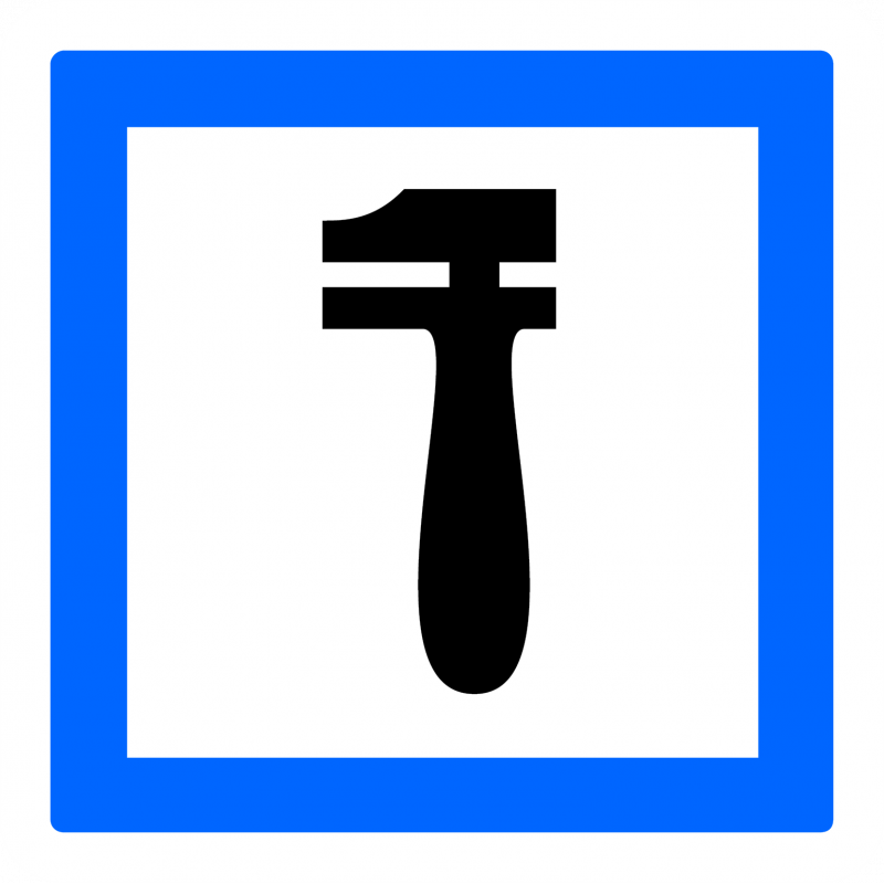 Panneau services poste de dépannage CE28