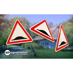 Panneau de danger ralentisseur de type dos-d'âne A2B I 360 degré du panneau A2B |WP Signalisation
