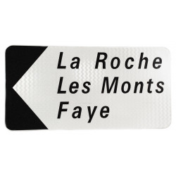 Panneau directionnel de position lieux-dits D29b2 | 2 à 3 lignes