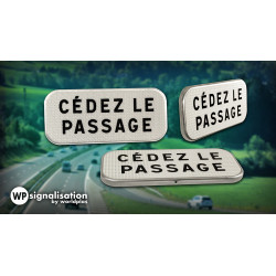 Panonceau M9C - Cédez le passage I 360 degrés du panneau cédez le passage | WP Signalisation