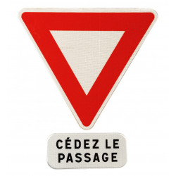 Panneau AB3A I Panneau cédez le passage à l'intersection I WP Signalisation