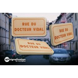 Panneau de couleur de rue - Plaque de rue | Inclinaison du produit , rotation du panneau I WPSignalisation