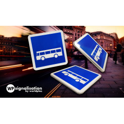 Panneau indication arrêt d’autobus C6 | Rotation du panneau bus C6 | WPSignalisation