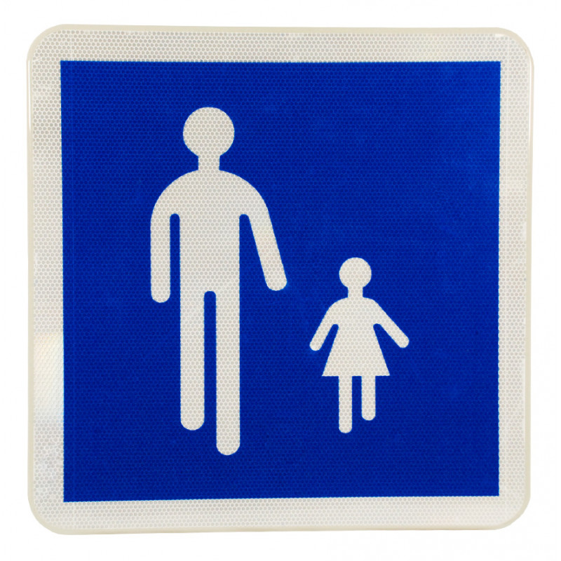 Panneau B54 I Panneau début d'aire piétonne I Panneau piétons | WP Signalisation