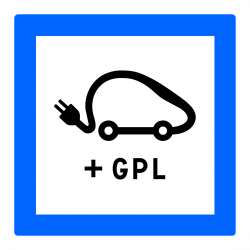 Panneau services poste de recharge de véhicules électriques CE15j