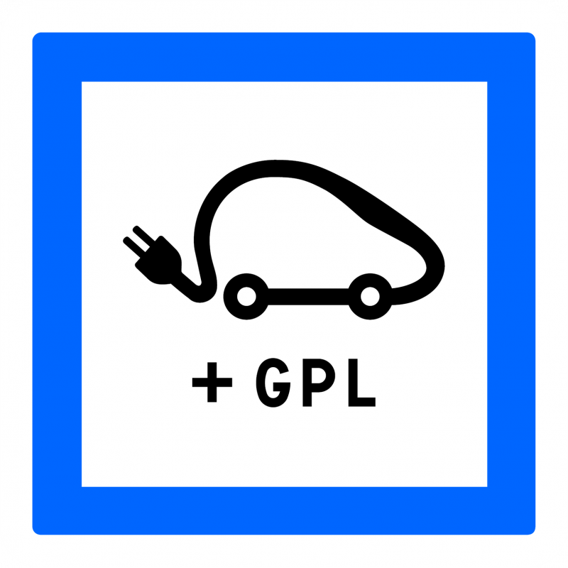 Panneau services poste de recharge de véhicules électriques CE15j