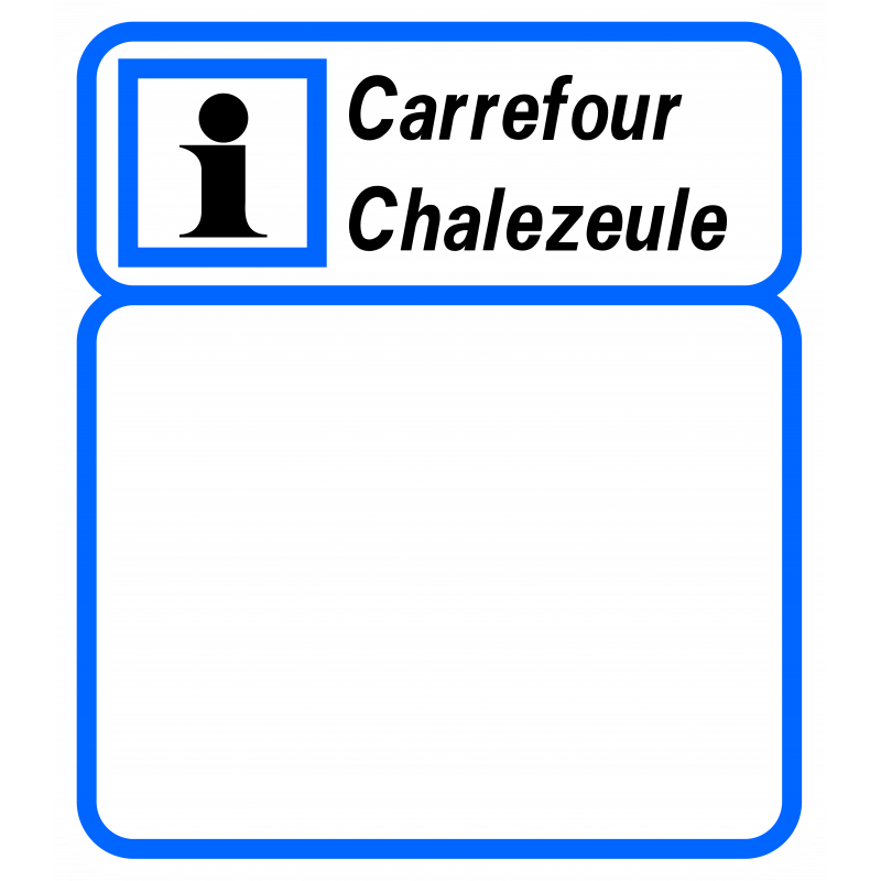 Panneau services faisant partie du relais d'information service CE3b