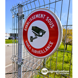 Panneau de vidéo surveillance personnalisé | Etablissement sous vidéosurveillance | WPSignalisation
