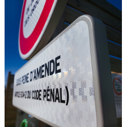 Panonceau Indications diverses par inscriptions M9z l Texte personnalisable avec film retroreflechissant | WP Signalisation