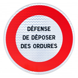 Panneau d'interdiction personnalisable B19 l WP Signalisation
