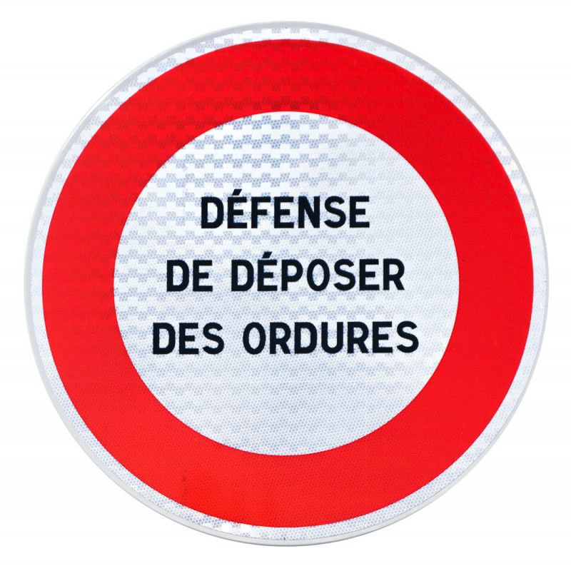 Panneau d'interdiction personnalisable B19 l WP Signalisation