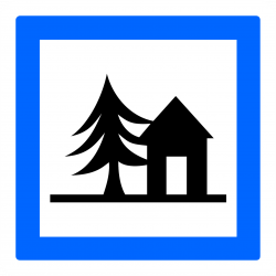 Panneau services auberge de jeunesse CE5a