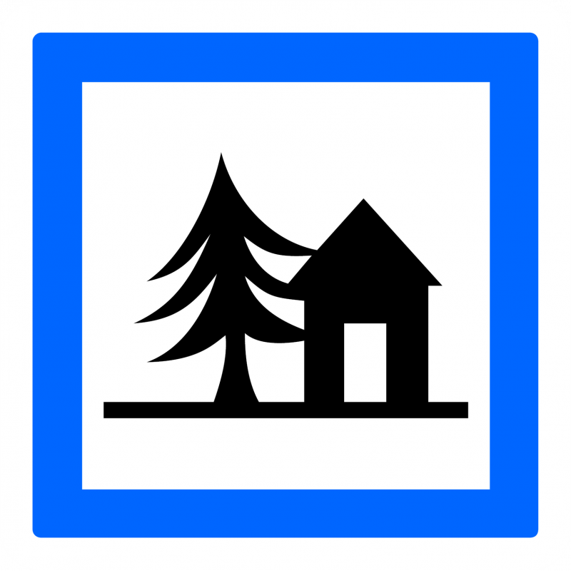 Panneau services auberge de jeunesse CE5a