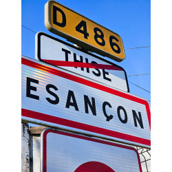 Panneau de localisation EB20  une ligne | Sortie d'agglomération EB20 ville et village | WP Signalisation