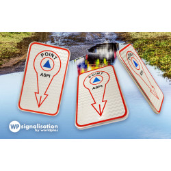 Panneau point d’eau incendie PEI | Panneau de sécurité citerne incendie | WP Signalisation pour pompier, feu et incendie