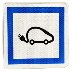 Panneau services poste de recharge de véhicules électriques CE15i | WPSignalisation