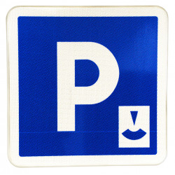 Panneau indication parking zone bleue C1B par WP Signalisation | Panneau parking contrôle par disque