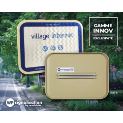 Panneau Ville Internet | Panneau d'informations diverses en déclinaison 360 degrés | Made in France par WP Signalisation