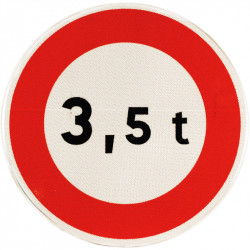 Panneau prescription temporaire BK13 par WP Signalisation | Film conforme aux normes NF et CE