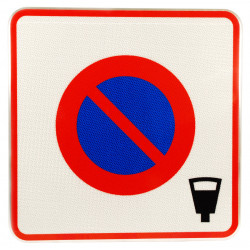 Panneau stationnement entrée d'une zone à stationnement payant B6B4 | Panneau B6 pour parcometre