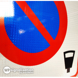 Panneau stationnement entrée d'une zone à stationnement payant B6B4 | Panneau B6 stationnement WP Signalisation