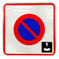 Panneau stationnement zone à stationnement de durée limitée contrôlée par disque B6B3