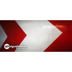 Balisage temporaire K8 | Film prismatique de la balise K8 | Conforme aux normes NF et CE | WP Signalisation