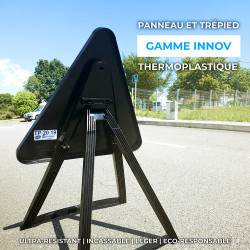 Panneau de danger temporaire AK14 avec trépied | Trépied en Innov I WP Signalisation