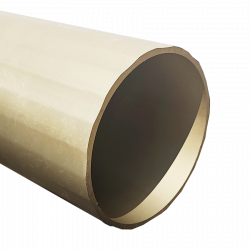 Mât cannelé en aluminium pour de la signalisation routière avec colliers et panneaux | WP Signalisation