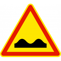 Panneau de danger cassis ou dos d'âne AK2