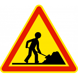 Panneau de danger travaux AK5 I WP Signalisation