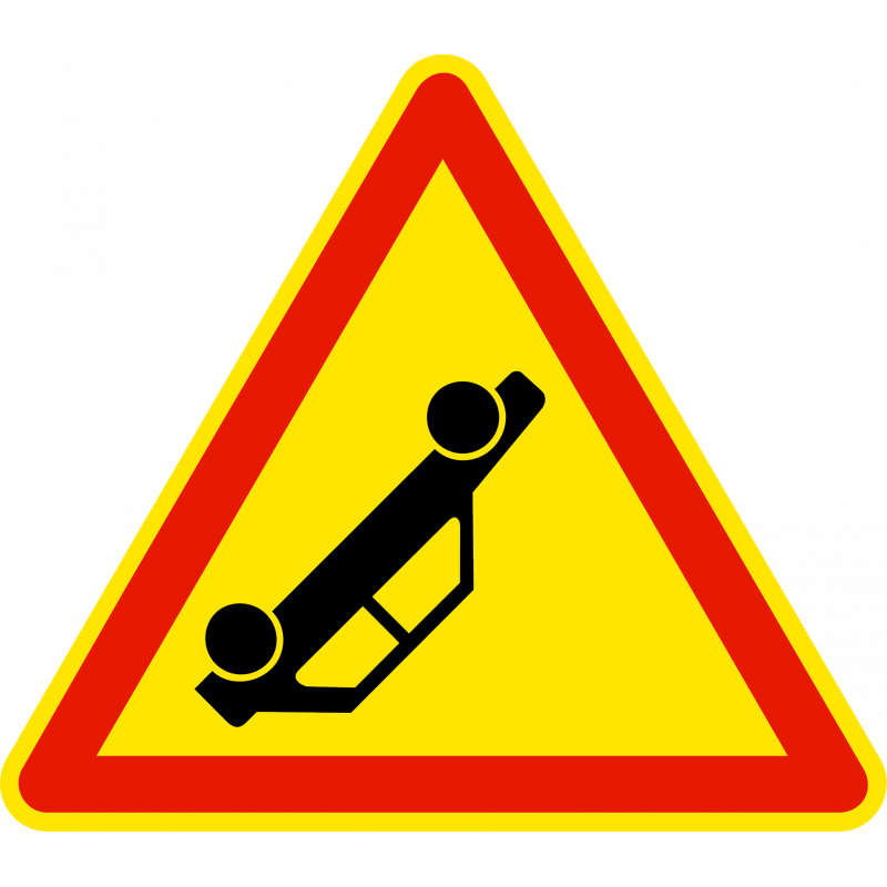 Panneau de danger annonce d'un accident AK31 pour travaux et chantier | Panneau accident