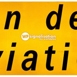 Panneau déviation KD69b | Film prismatique conforme aux normes NF et CF | Panneau KD69 fin de déviation par WP Signalisation