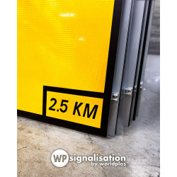 Panneau temporaire de déviation KD42a exemple 2 par WP Signalisation | Poids lourds KD42