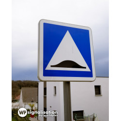 Panneau indication C27 surélévation de la chaussée | Panneau de signalisation dos d'âne I WP Signalisation