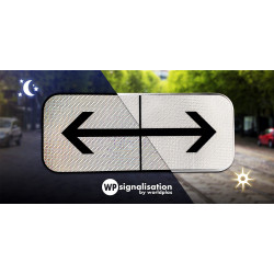 Panneau M8F | Rétro réflexion du film prismatique normée NF e CE | Stationnement et arrêt