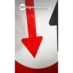 Panneau BK15 Cédez le passage temporaire I Travaux et chantiers | Zoom sur le film NF et CE | WP Signalisation