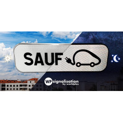 Panonceau M6I I Panonceau véhicules électriques I WP Signalisation | Film prismatique du panneau parking et stationnement