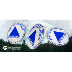 Rotation du panneau point d'aspiration incendie pour de la signalisation ou signalétique incendiaire