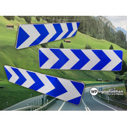 Balises et Balisettes de signalisation des virages J4-2 | Rotation du panneau J4 virage | Signalisation