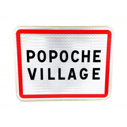 Panneau  EB10 - 2 lignes - Localisation d'entrée agglomération I WP Signalisation