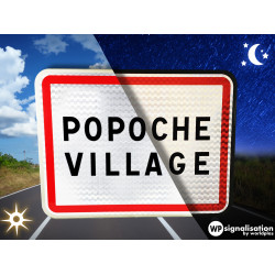 Panneau de localisation d'entrée agglomération EB10-2 | WP Signalisation