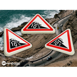 Panneau de danger A16 - descente dangereuse  l WP Signalisation