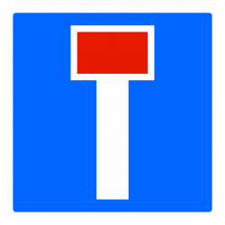 Panneau indication temporaire impasse CK13