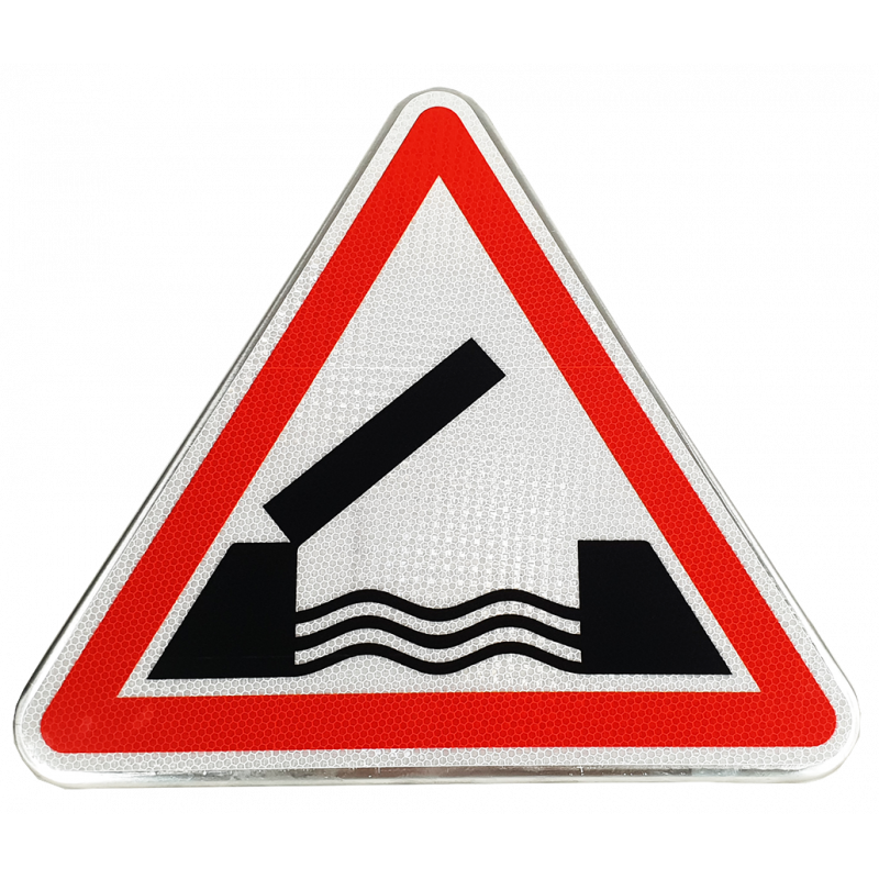 Panneau de danger pont mobile A6 l WP Signalisation