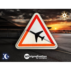 Panneau de danger traversée d'une aire de danger aérien A23 | WP Signalisation