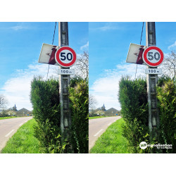 Panneau  Attention LED traversante B14 l WP Signalisation